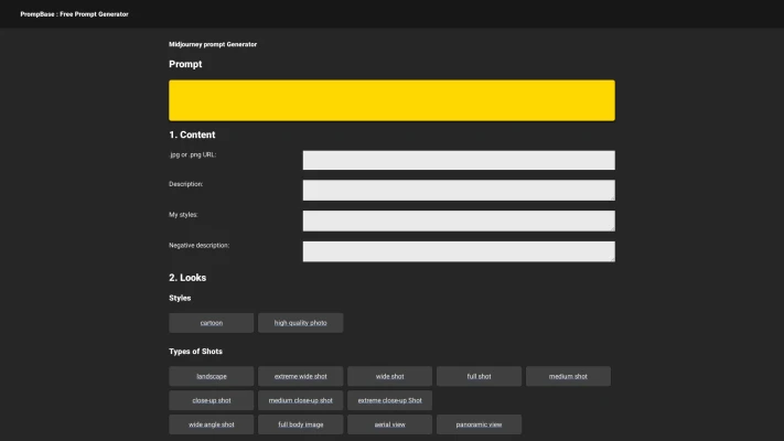 PrompBase - Midjourney Prompt Generator