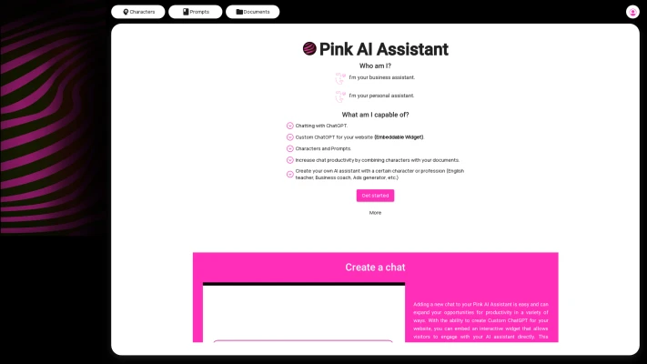 Pink AI Assistant